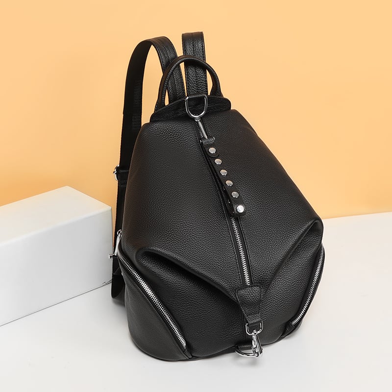 Sac à Dos Anti-Vol en Cuir pour Femme Geneva