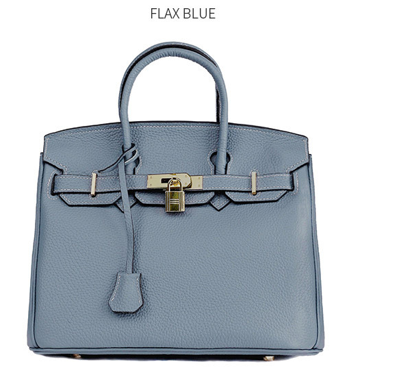 Platinum Top-Grain Leather Bag for Women