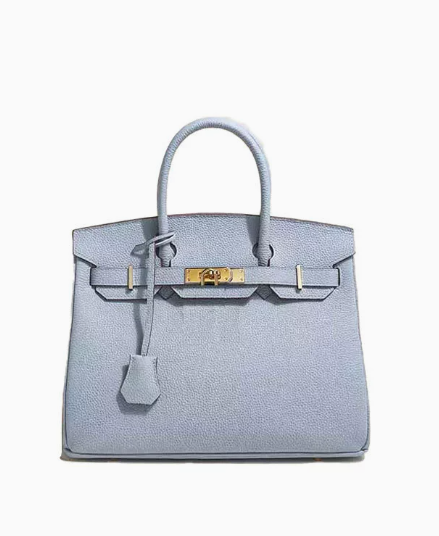 Platinum Top-Grain Leather Bag for Women