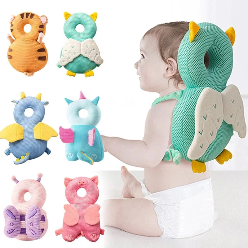 protection bebe protection enfant coussin protection tete bebe anti chute Coussin de protection pour la tête de bébé, sac à dos pour enfants de 1 à 3 ans, coussin de sécurité en coton PP doux, dessin animé