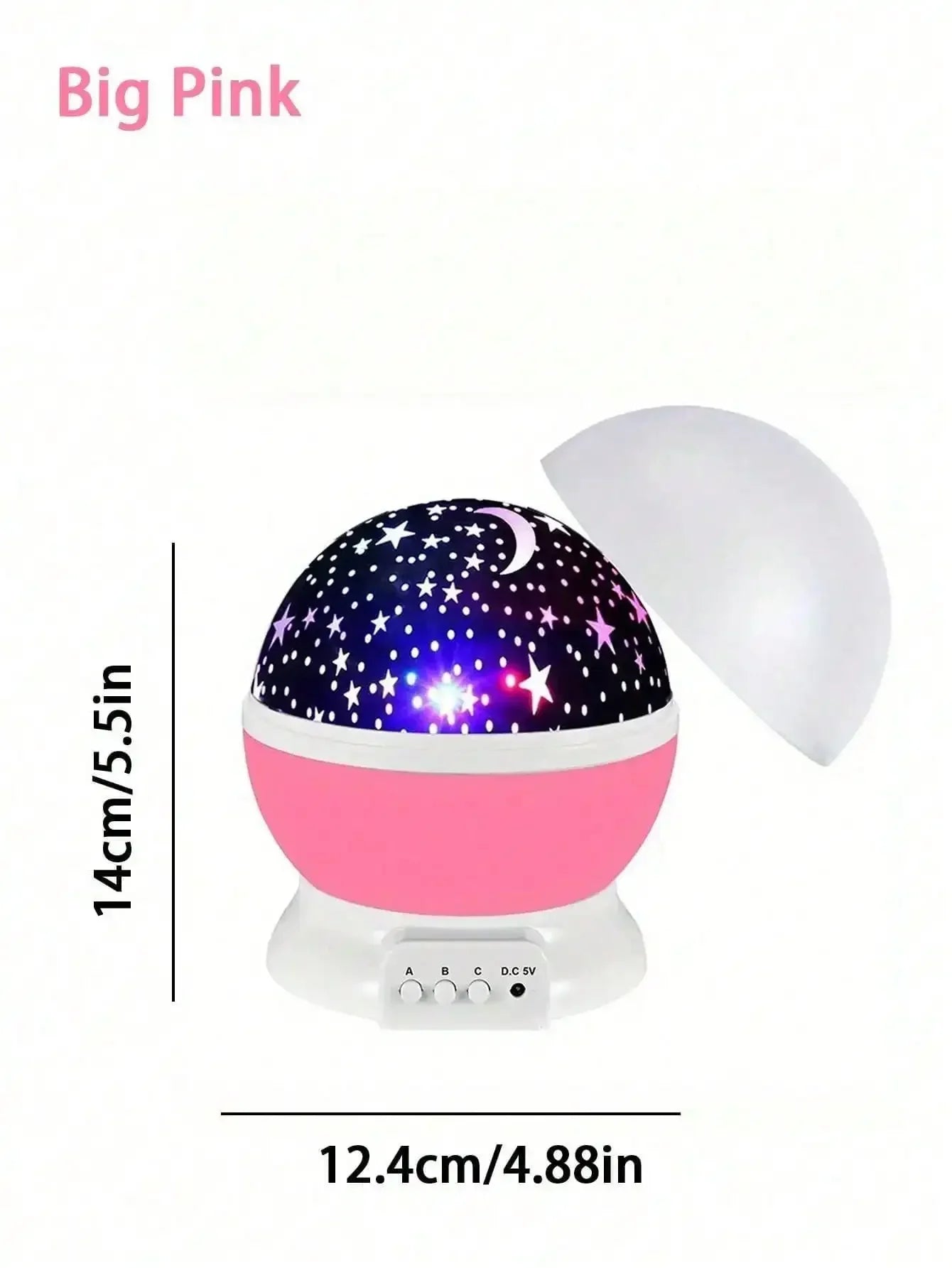 360 °   Lampe de projection rotative LED étoile et lune, idéale pour la décoration de chambre, cadeau d'anniversaire pour garçons et filles, cadeau parfait
