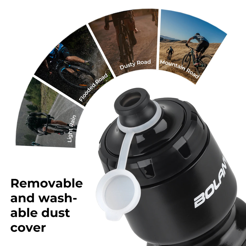 BOLANY bouteille de sport 10ème caoutchouc plastique Transparent avec couvercle bouteille 750ML Portable presser boire en plein air cyclisme bouilloire