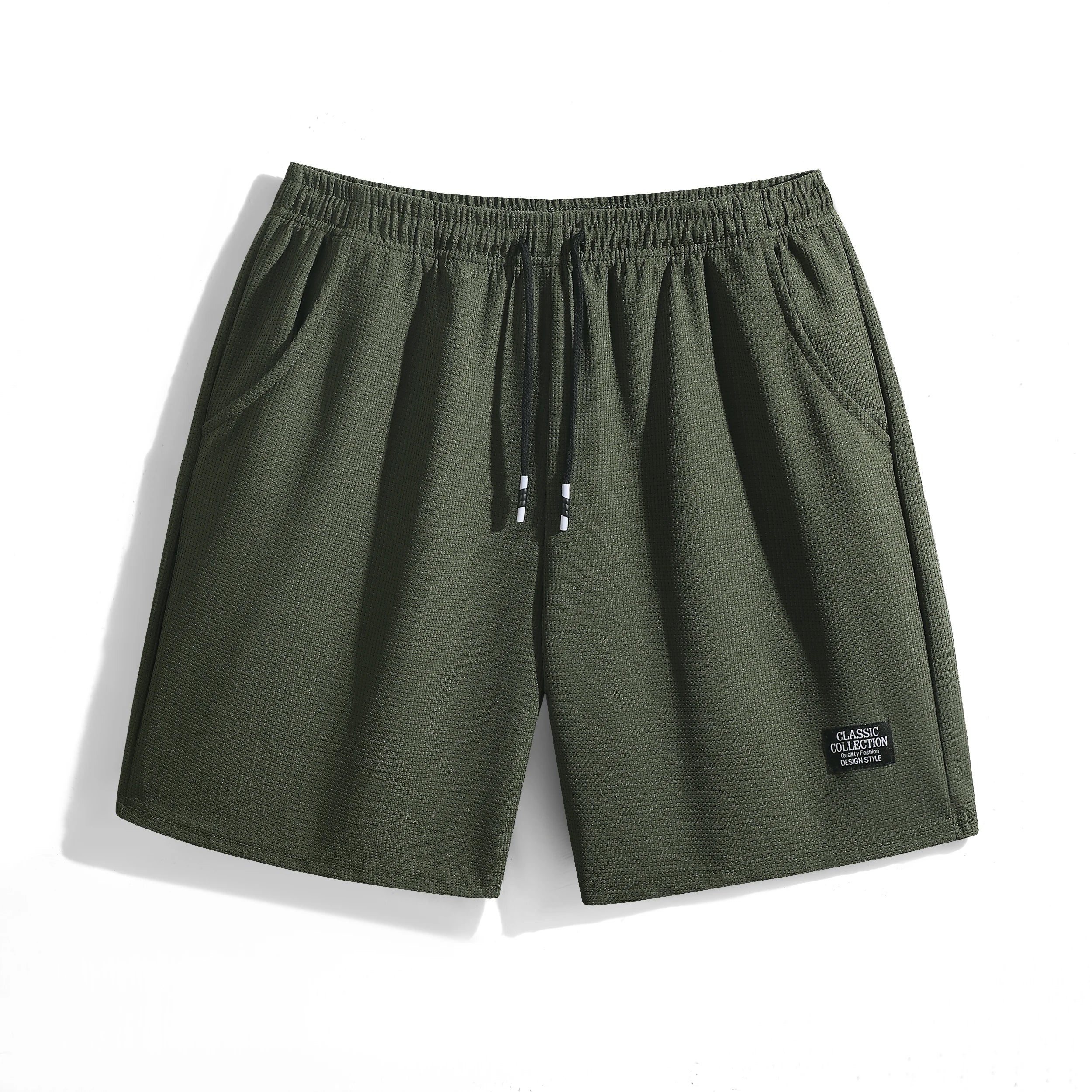 Short Homme Décontracté – Tissu Texturé, Respirant, Plage & Sport