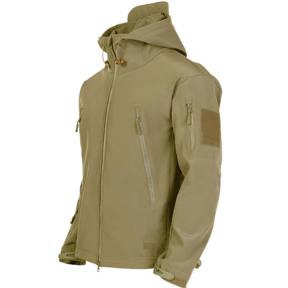Veste Militaire Softshell Homme – Coupe-Vent, Imperméable, Tactique