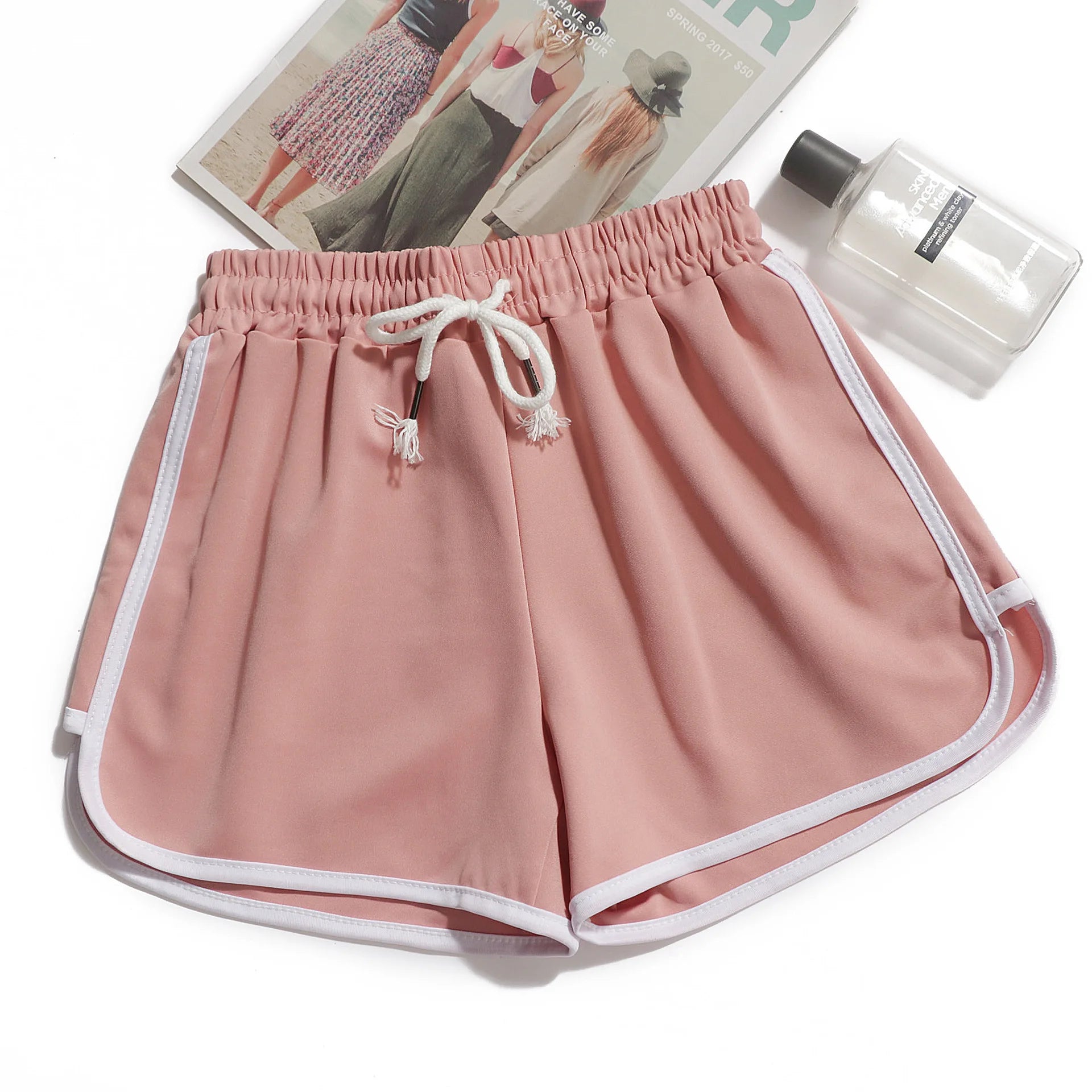 Short Yoga Femme – Jambes Larges, Respirant, Taille Moyenne