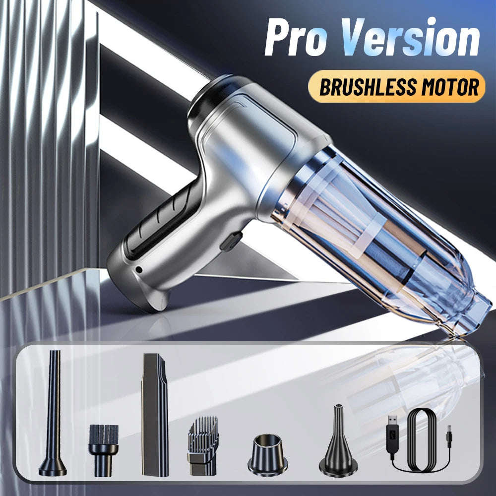 Aspirateur portable sans fil 2-en-1 – Voiture & Maison, 95 000 Pa