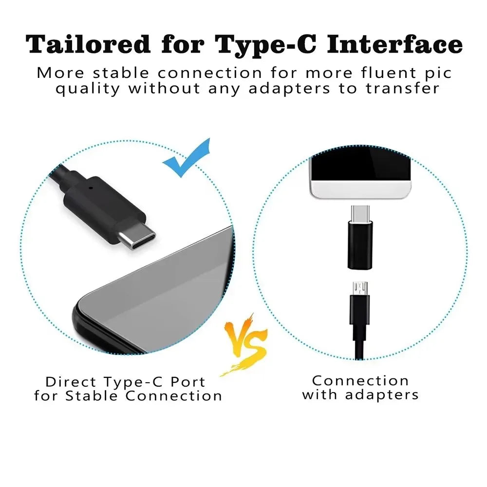 Caméra endoscopique Type-C 5,5/7,0 mm, étanche IP67, avec 6 LED réglables, USB Android, boroscope d'inspection flexible pour téléphone et PC