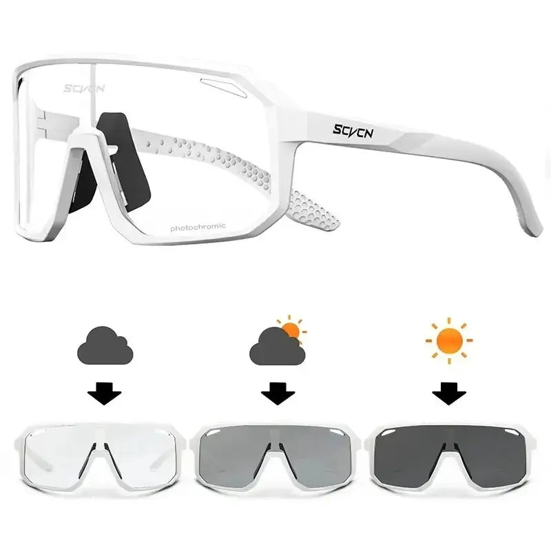 Lunettes de cyclisme lunettes de soleil photochromiques hommes femmes VTT lunettes de route nouveau vélo équitation Sports de plein air randonnée lunettes