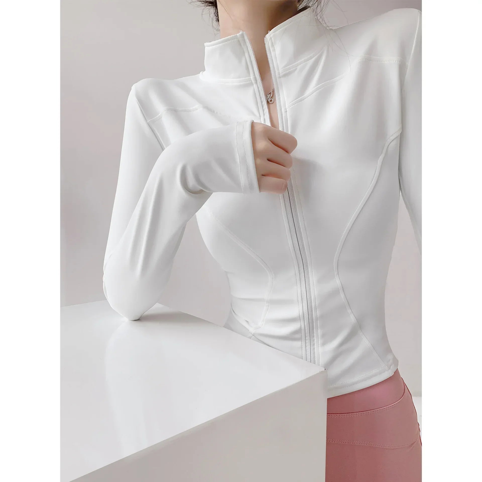 Veste Sport Femme – Séchage Rapide, Fermeture Éclair, Yoga & Course