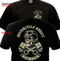 T-shirt à manches courtes pour hommes, imprimé, Motard, Chopper, Bobber, motorad, été, grande taille