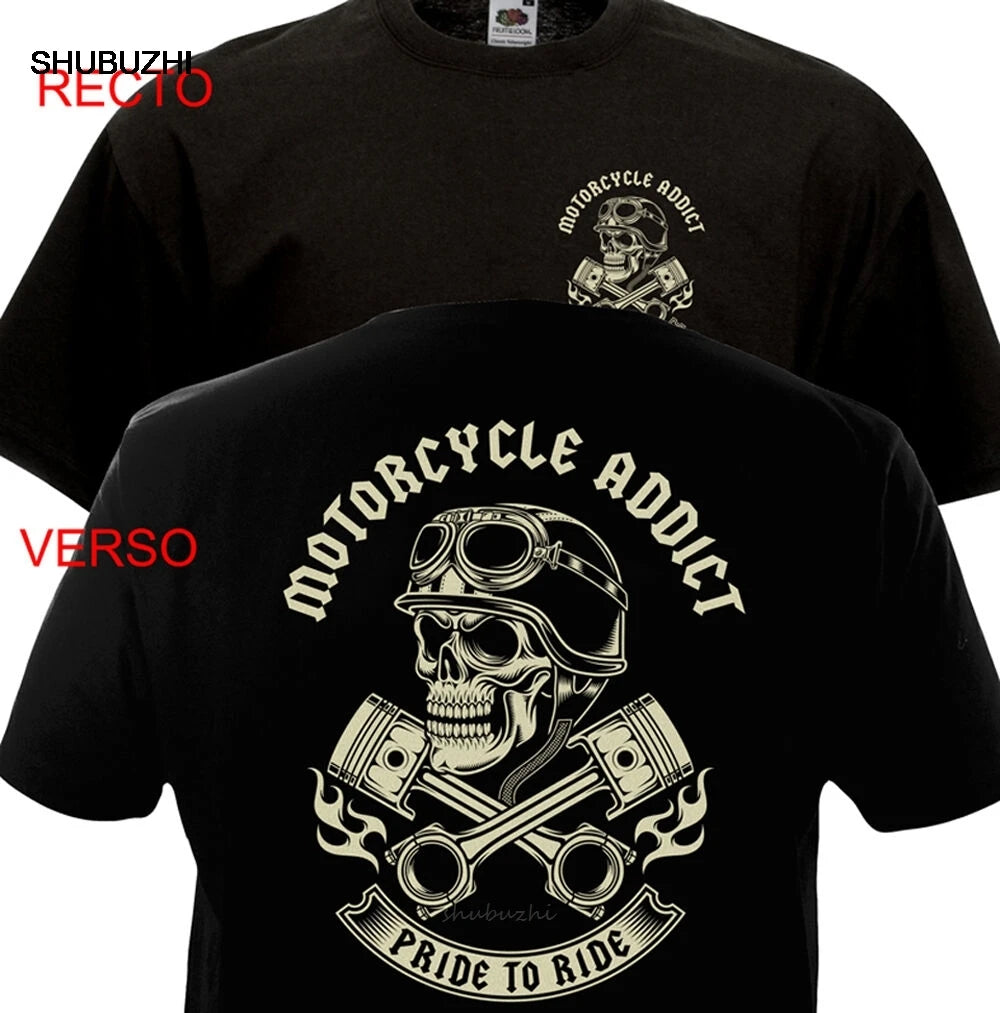 T-shirt à manches courtes pour hommes, imprimé, Motard, Chopper, Bobber, motorad, été, grande taille
