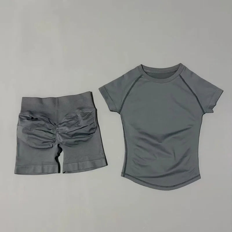 Ensemble Sport Femme 2 Pièces – Yoga Sans Couture, Fitness & Course