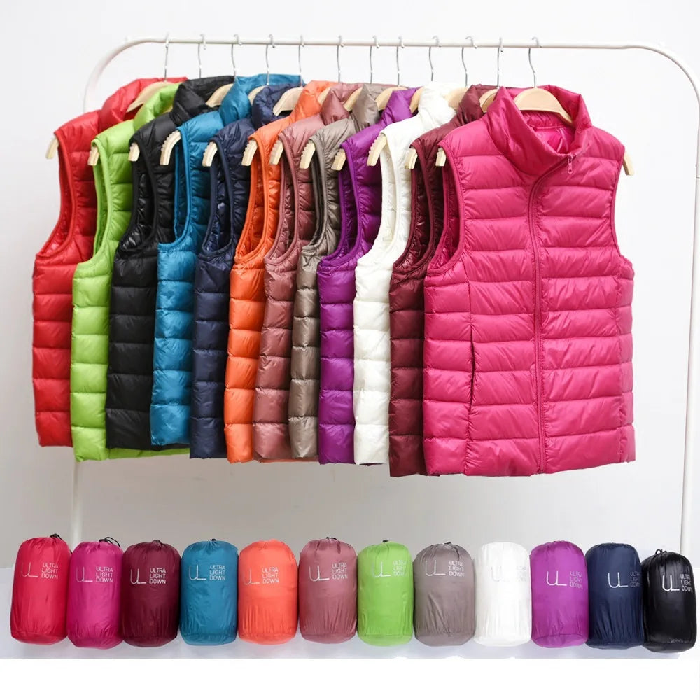 Gilet Ultra Léger Femme – Sans Manches, Coupe-Vent, Slim