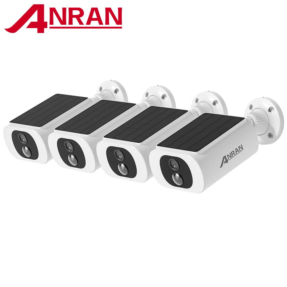 Caméra Surveillance Solaire WiFi 2K – Vision Nocturne Couleur IP66 ANRAN