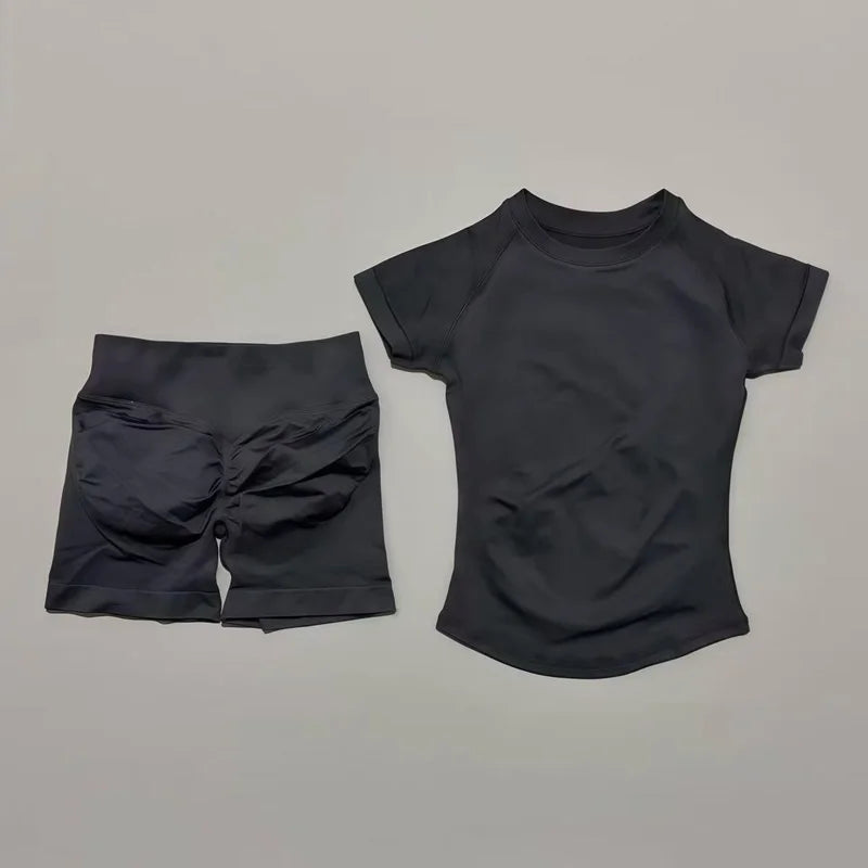 Ensemble Sport Femme 2 Pièces – Yoga Sans Couture, Fitness & Course
