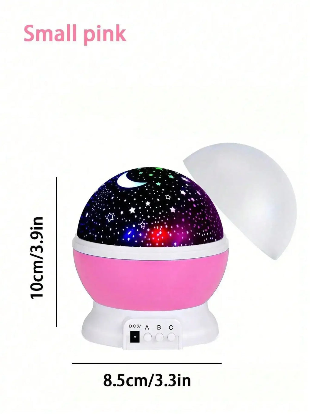 360 °   Lampe de projection rotative LED étoile et lune, idéale pour la décoration de chambre, cadeau d'anniversaire pour garçons et filles, cadeau parfait