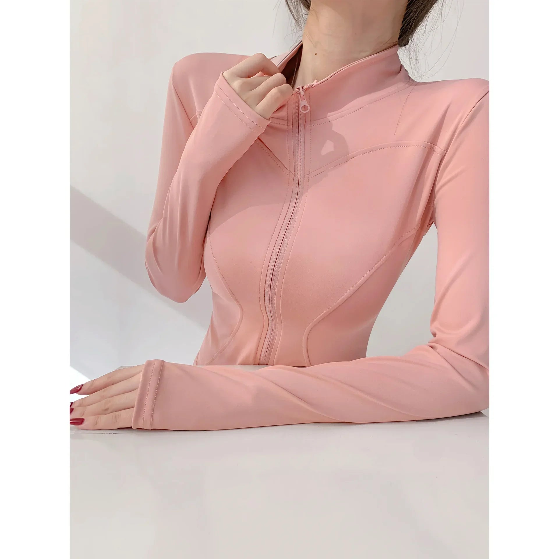 Veste Sport Femme – Séchage Rapide, Fermeture Éclair, Yoga & Course
