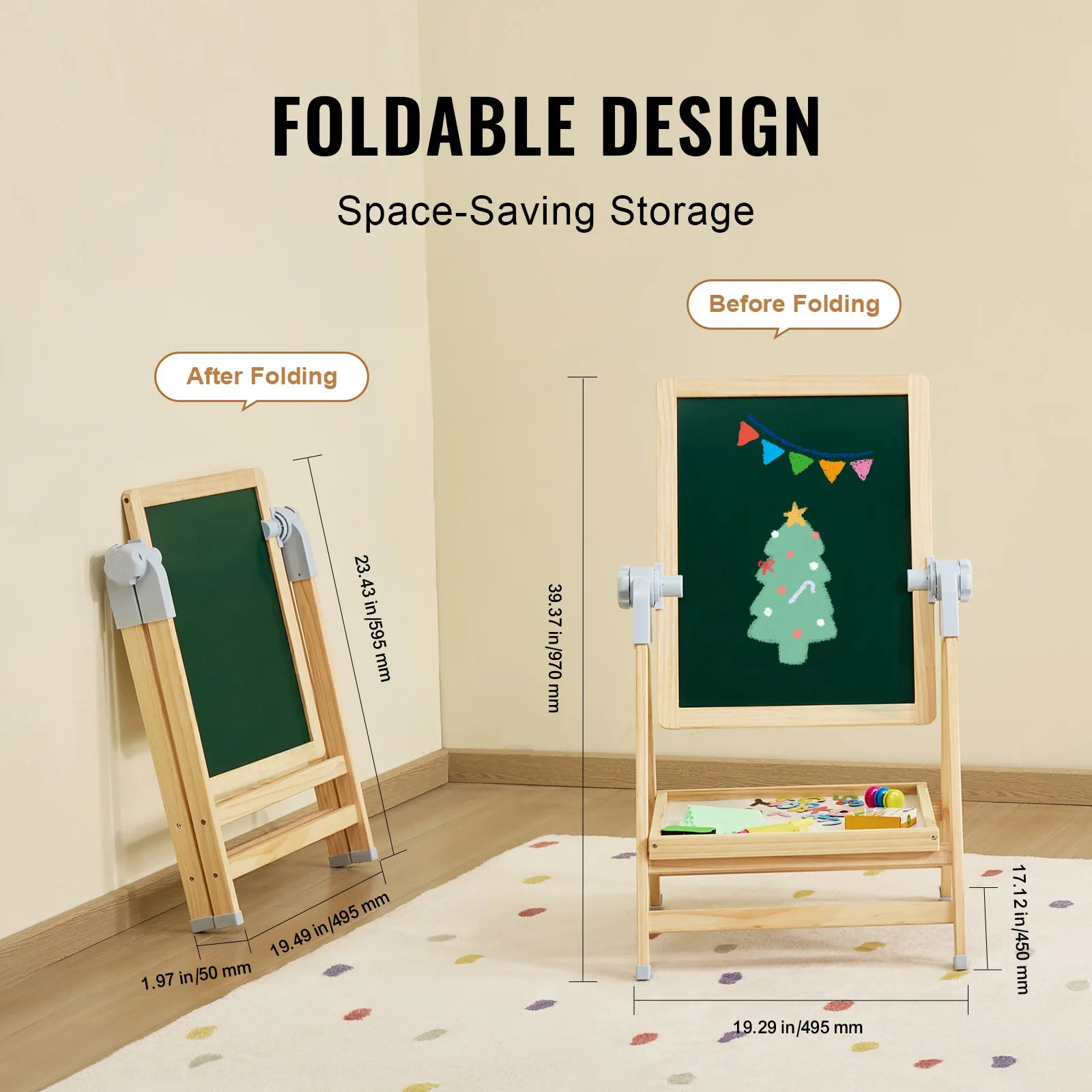 SucceBuy – planche à dessin magnétique sur pied, chevalet d'art avec accessoires de peinture, jouets éducatifs pour enfants, garçons et filles