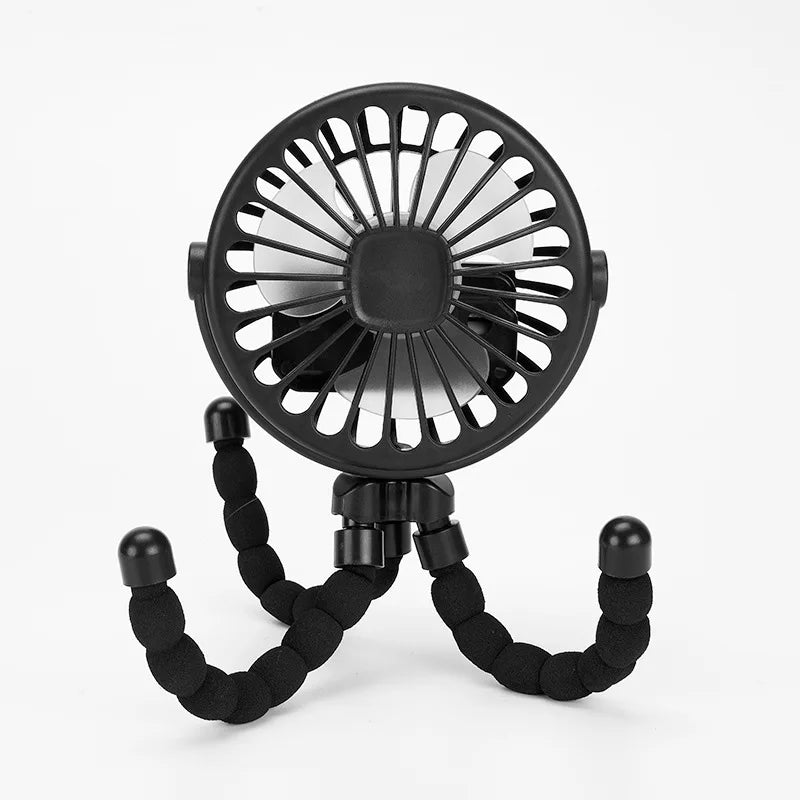 Ventilateur pour chariot ventilateurs de poussette ventilateur extérieur Portable à clipser pour bébé 600mAh USB ventilateur électrique portatif Rechargeable pour la maison 3 vitesses