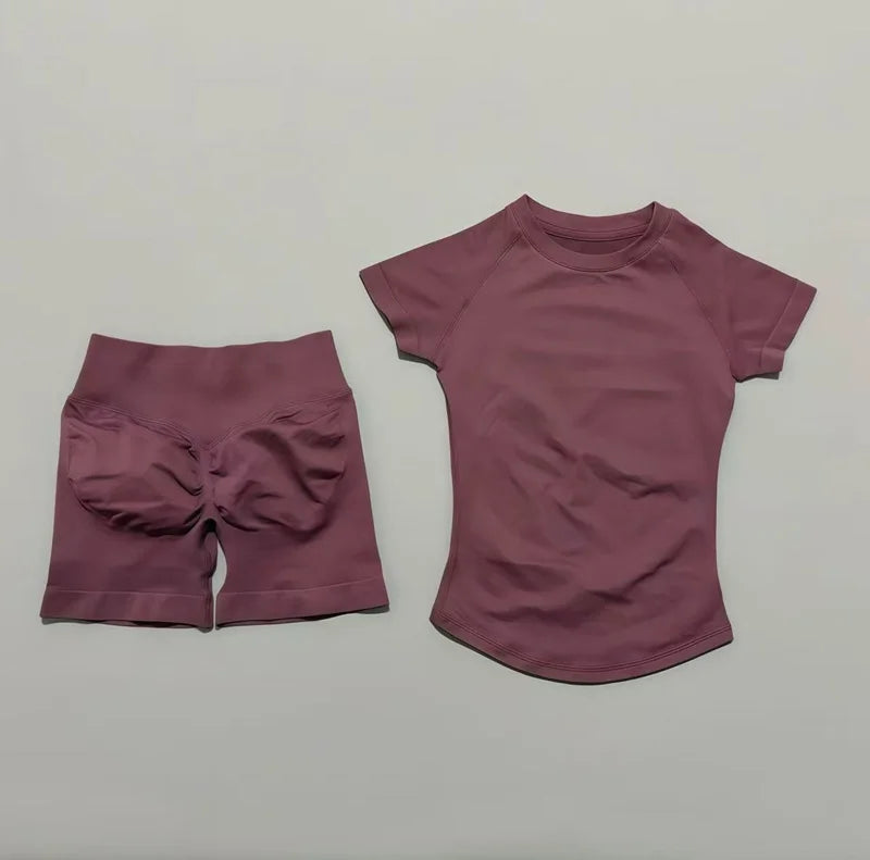 Ensemble Sport Femme 2 Pièces – Yoga Sans Couture, Fitness & Course