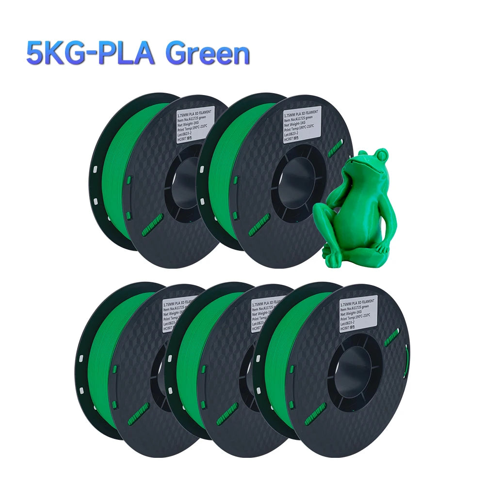 Filament PLA 1.75mm – 5kg, Couleurs Mélangées pour Imprimante 3D