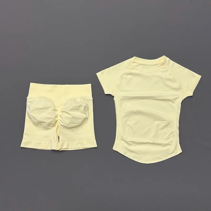 Ensemble Sport Femme 2 Pièces – Yoga Sans Couture, Fitness & Course