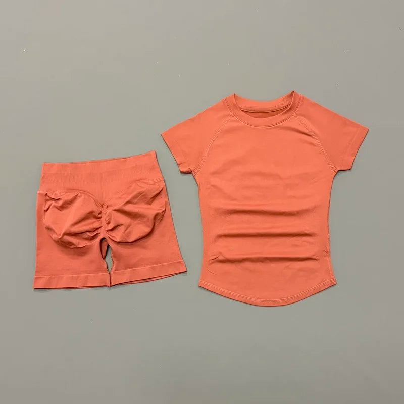 Ensemble Sport Femme 2 Pièces – Yoga Sans Couture, Fitness & Course
