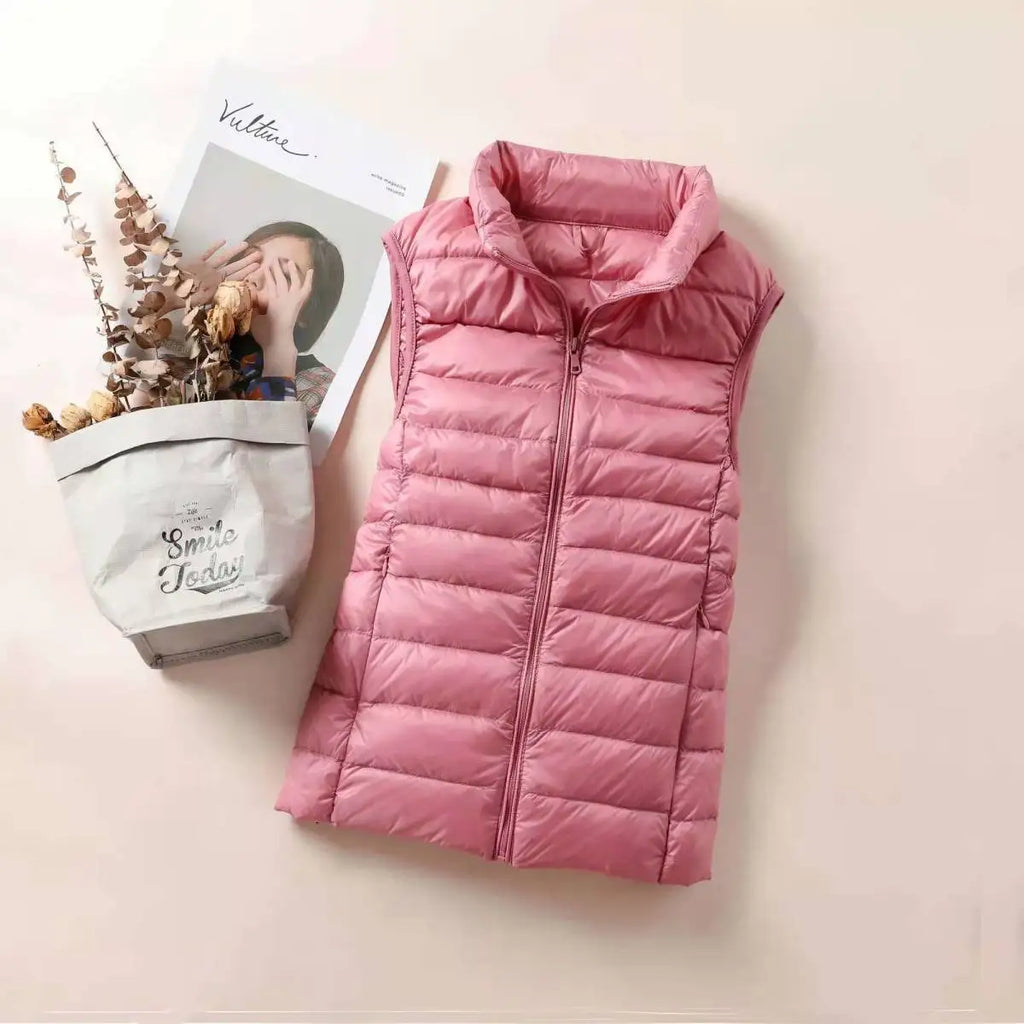 Gilet Ultra Léger Femme – Sans Manches, Coupe-Vent, Slim