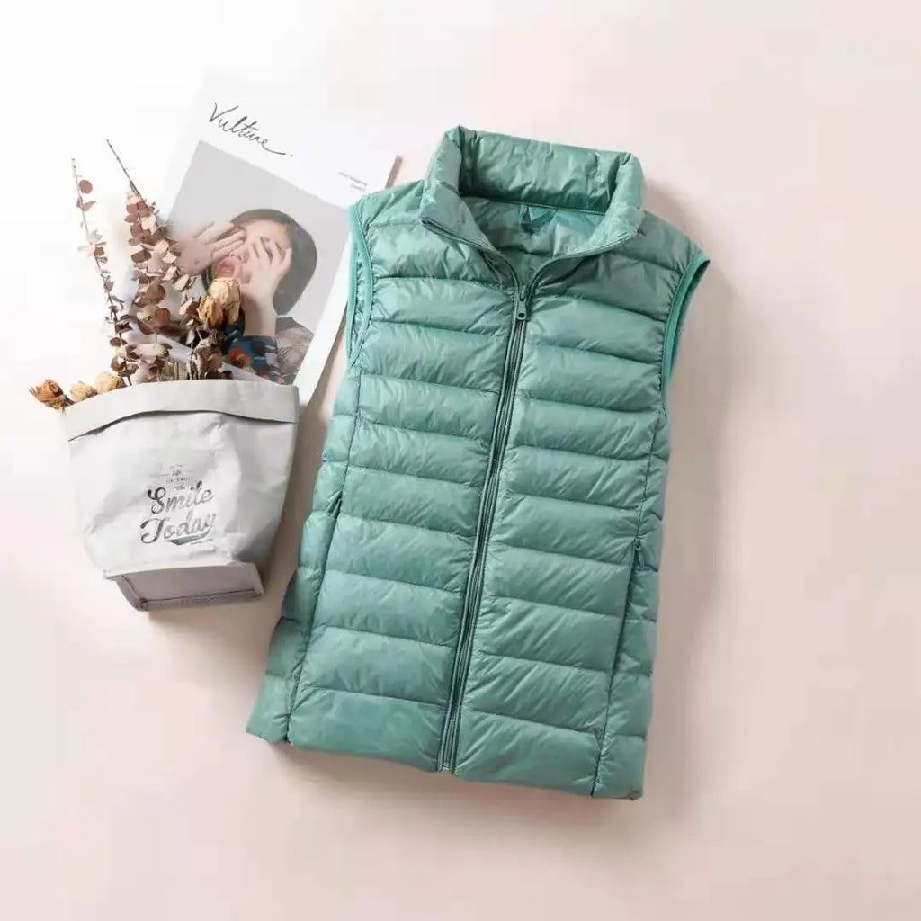 Gilet Ultra Léger Femme – Sans Manches, Coupe-Vent, Slim