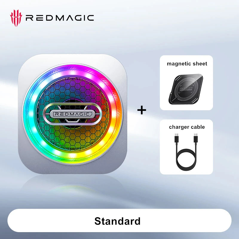 Redmagic refroidisseur 6 Pro radiateur ventilateur magnétique refroidisseur 30W VC refroidissement liquide RGB LED AI contrôle de température pour tablette téléphone portable