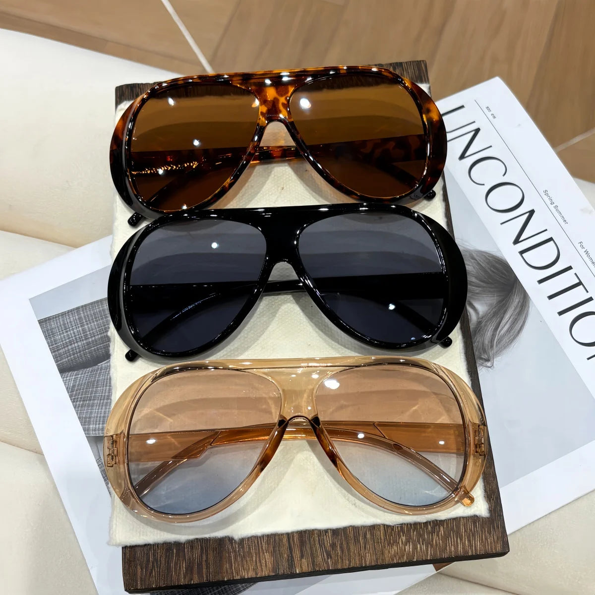 Lunettes de soleil à la mode pour hommes et femmes, style rétro européen et américain, tendance, polyvalentes, protection solaire et anti-UV, 3 pièces