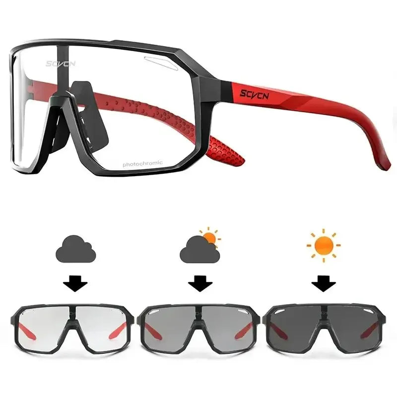 Lunettes de cyclisme lunettes de soleil photochromiques hommes femmes VTT lunettes de route nouveau vélo équitation Sports de plein air randonnée lunettes