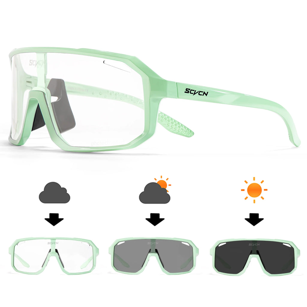 Lunettes de cyclisme lunettes de soleil photochromiques hommes femmes VTT lunettes de route nouveau vélo équitation Sports de plein air randonnée lunettes