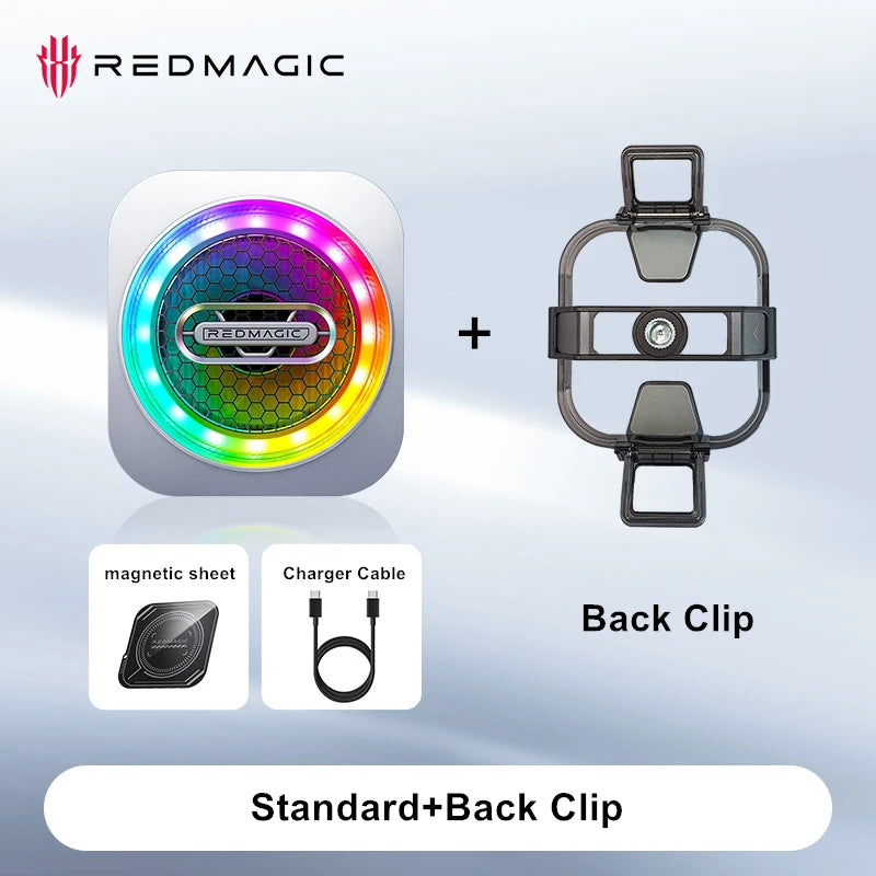 Redmagic refroidisseur 6 Pro radiateur ventilateur magnétique refroidisseur 30W VC refroidissement liquide RGB LED AI contrôle de température pour tablette téléphone portable