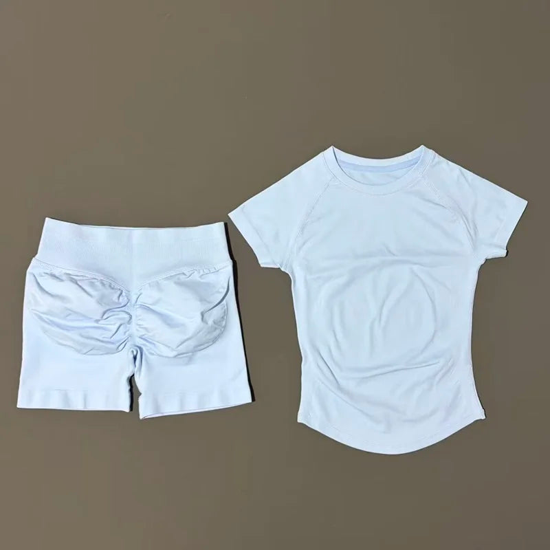 Ensemble Sport Femme 2 Pièces – Yoga Sans Couture, Fitness & Course