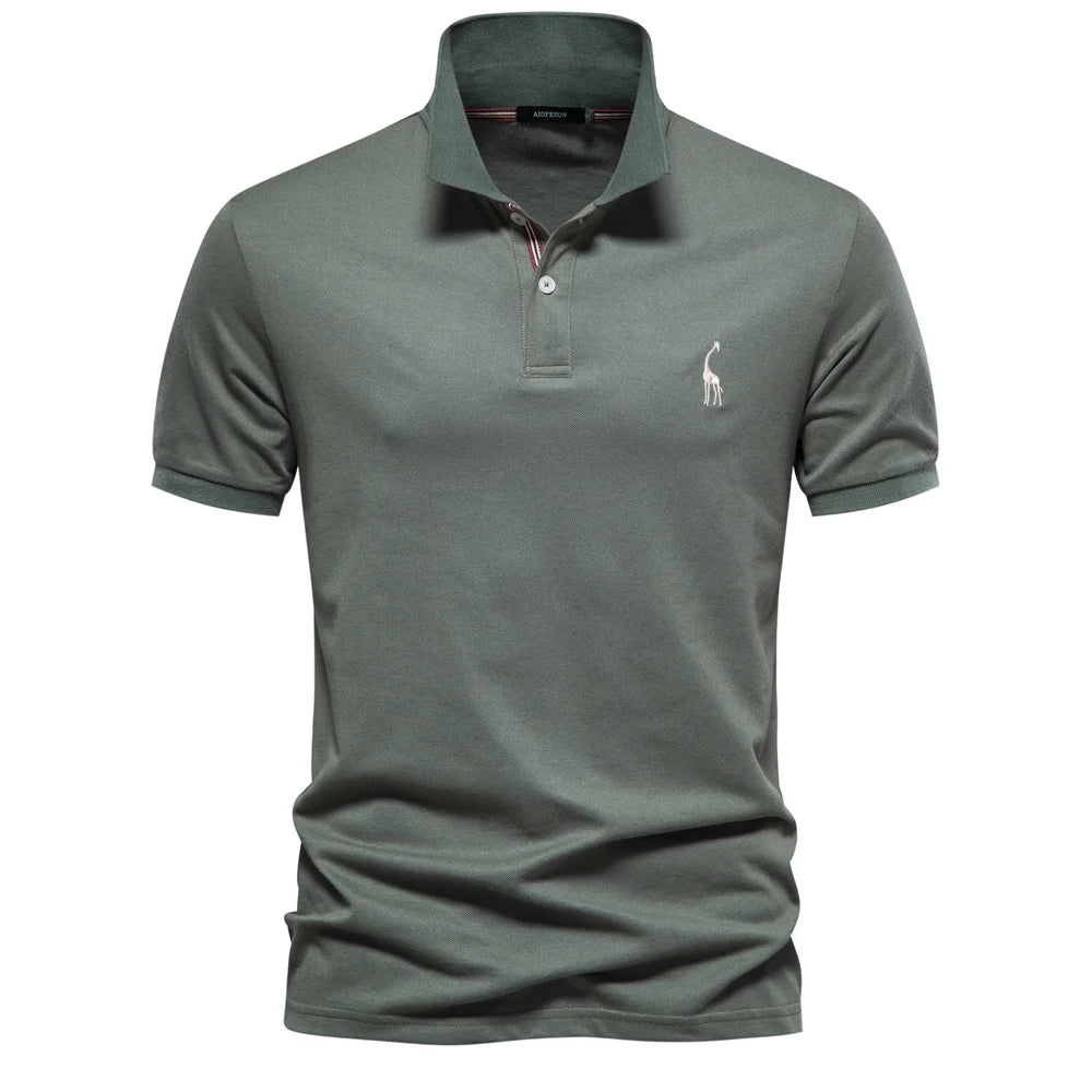 AIOPESON marque hommes polos coton polos pour hommes à manches courtes haute quantité solide Polo hommes nouveaux vêtements d'été
