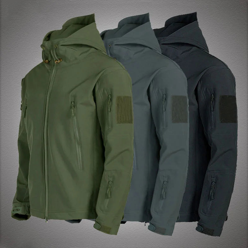 Veste Militaire Softshell Homme – Coupe-Vent, Imperméable, Tactique