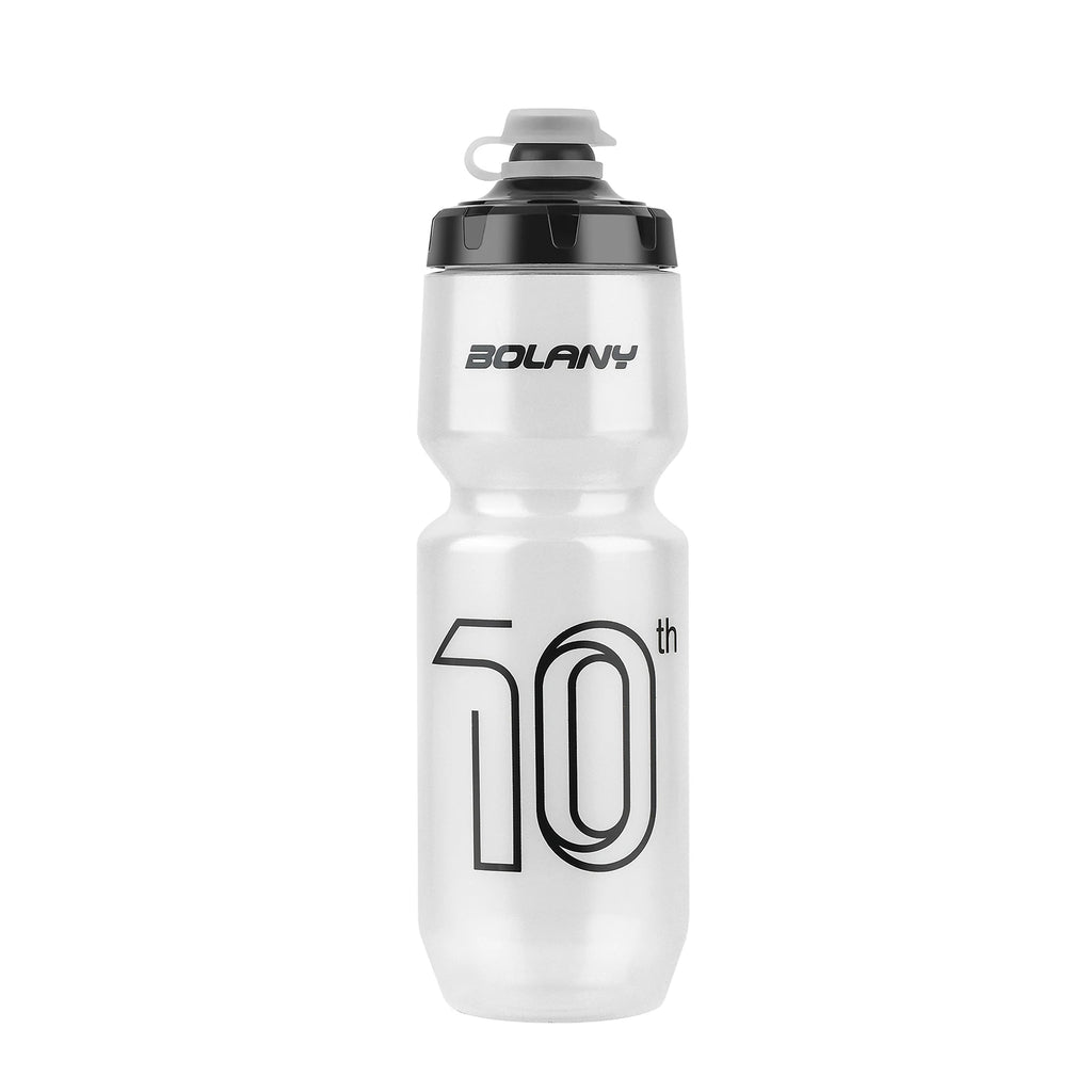 BOLANY bouteille de sport 10ème caoutchouc plastique Transparent avec couvercle bouteille 750ML Portable presser boire en plein air cyclisme bouilloire