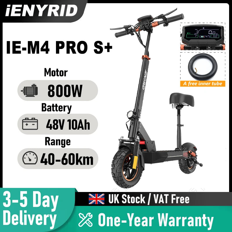 Trottinette Électrique 800W 48V – Adulte Pliable 30km Autonomie IENYRID
