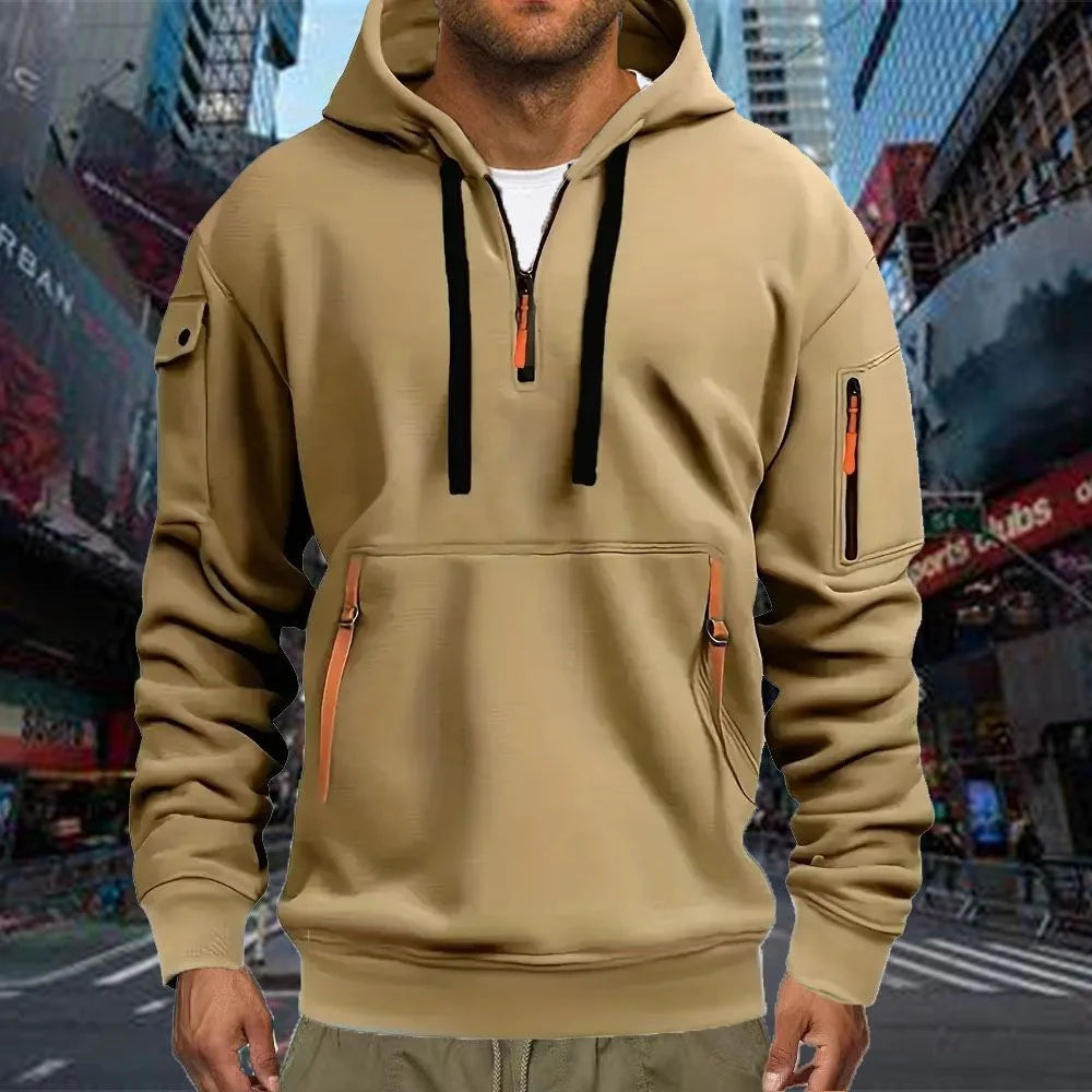 Sweat à Capuche Sport Homme – Coupe Décontractée, Grande Taille