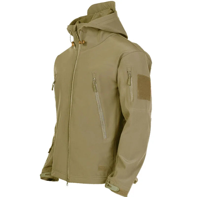 Veste Militaire Softshell Homme – Coupe-Vent, Imperméable, Tactique