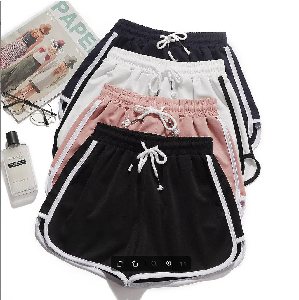 Short Yoga Femme – Jambes Larges, Respirant, Taille Moyenne
