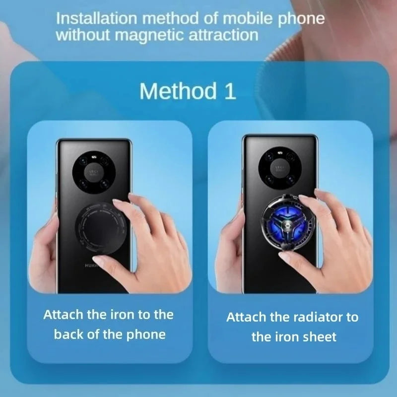 Nouveau Radiateur de Téléphone Portable pour Smartphone et Phablet, Ventilateur Semi-conducteur, Refroidisseur de Téléphone Portable pour Gaming