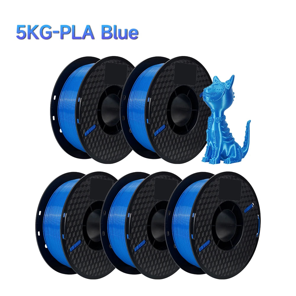 Filament PLA 1.75mm – 5kg, Couleurs Mélangées pour Imprimante 3D