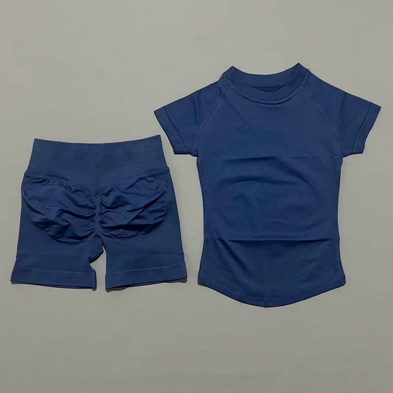 Ensemble Sport Femme 2 Pièces – Yoga Sans Couture, Fitness & Course