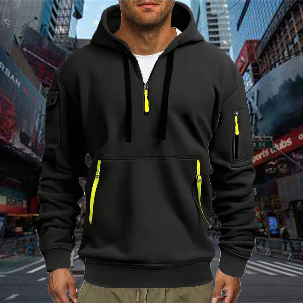 Sweat à Capuche Sport Homme – Coupe Décontractée, Grande Taille