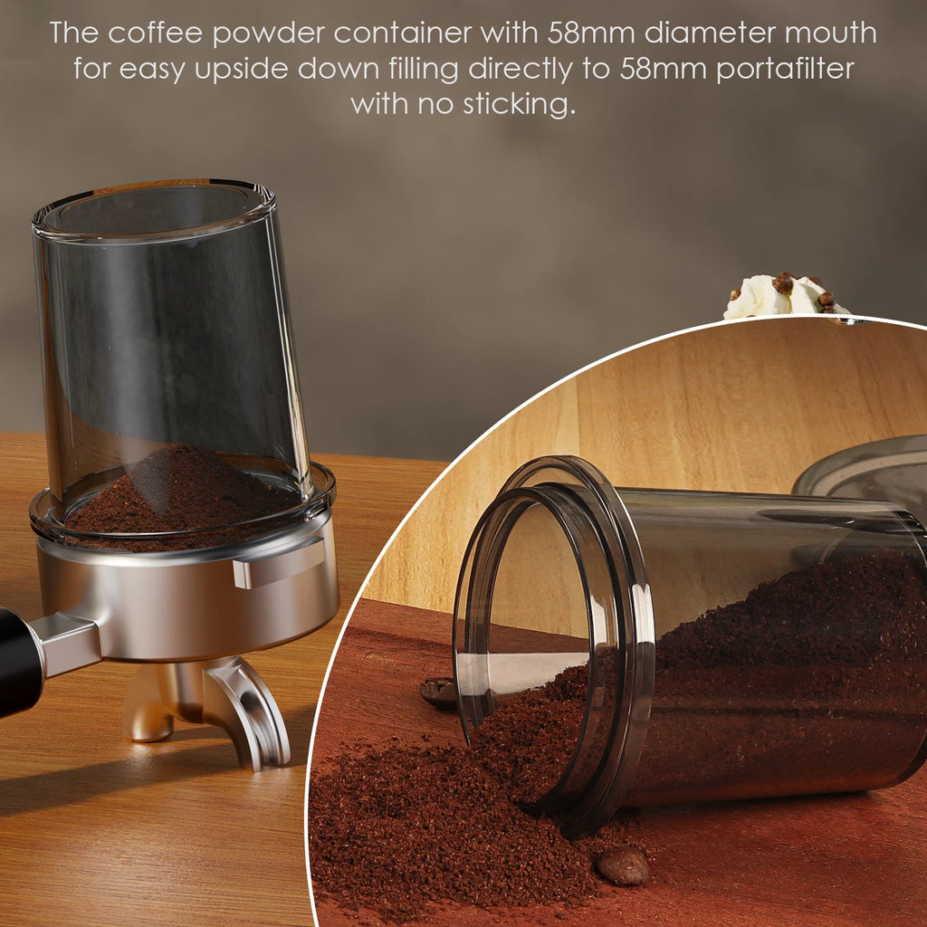 BioloMix Moulin à café électrique à bavures coniques avec support amovible, avec 48 réglages de mouture réglables, pour café expresso