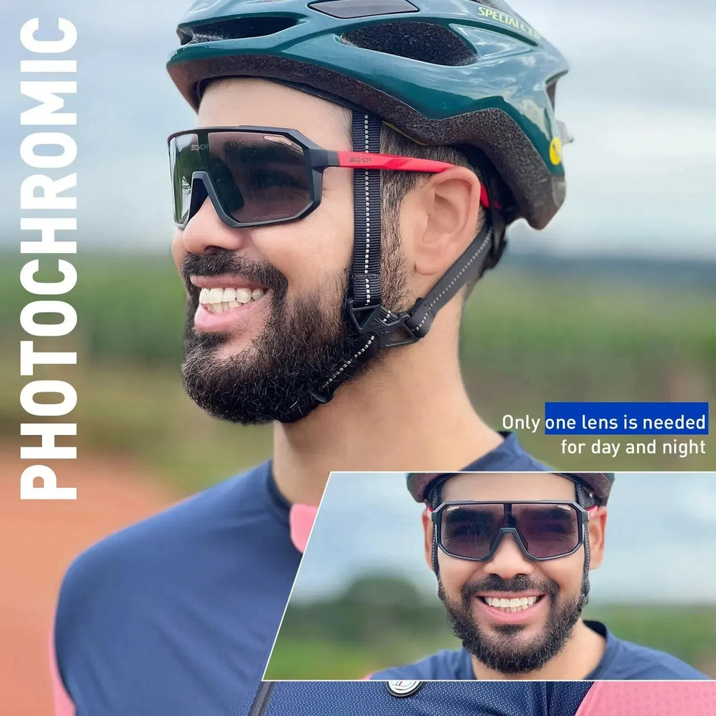 Lunettes de cyclisme lunettes de soleil photochromiques hommes femmes VTT lunettes de route nouveau vélo équitation Sports de plein air randonnée lunettes