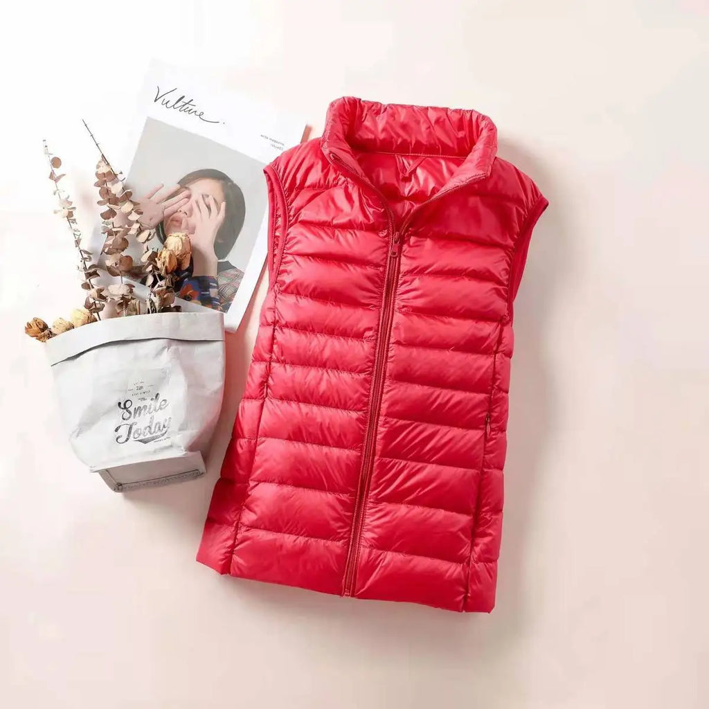 Gilet Ultra Léger Femme – Sans Manches, Coupe-Vent, Slim