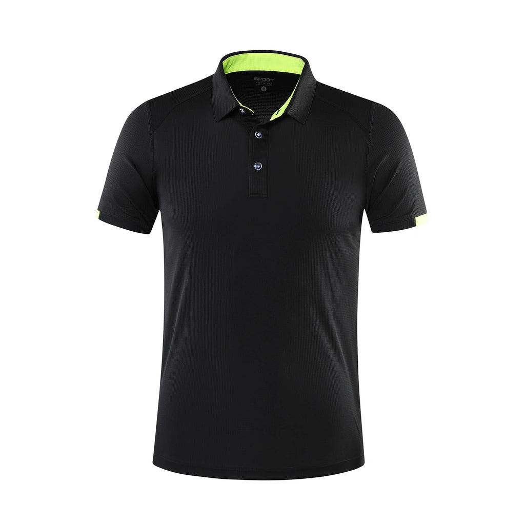 Polo d'été à manches courtes à séchage rapide, maillot de Golf, groupe d'entreprise, respirant, Fitness, revers, manches de sport, 8 couleurs, grand haut